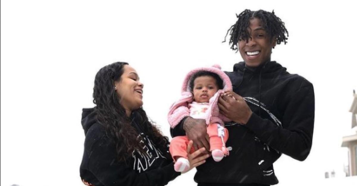 NBA YoungBoy with Jazlyn and their daughter Alice