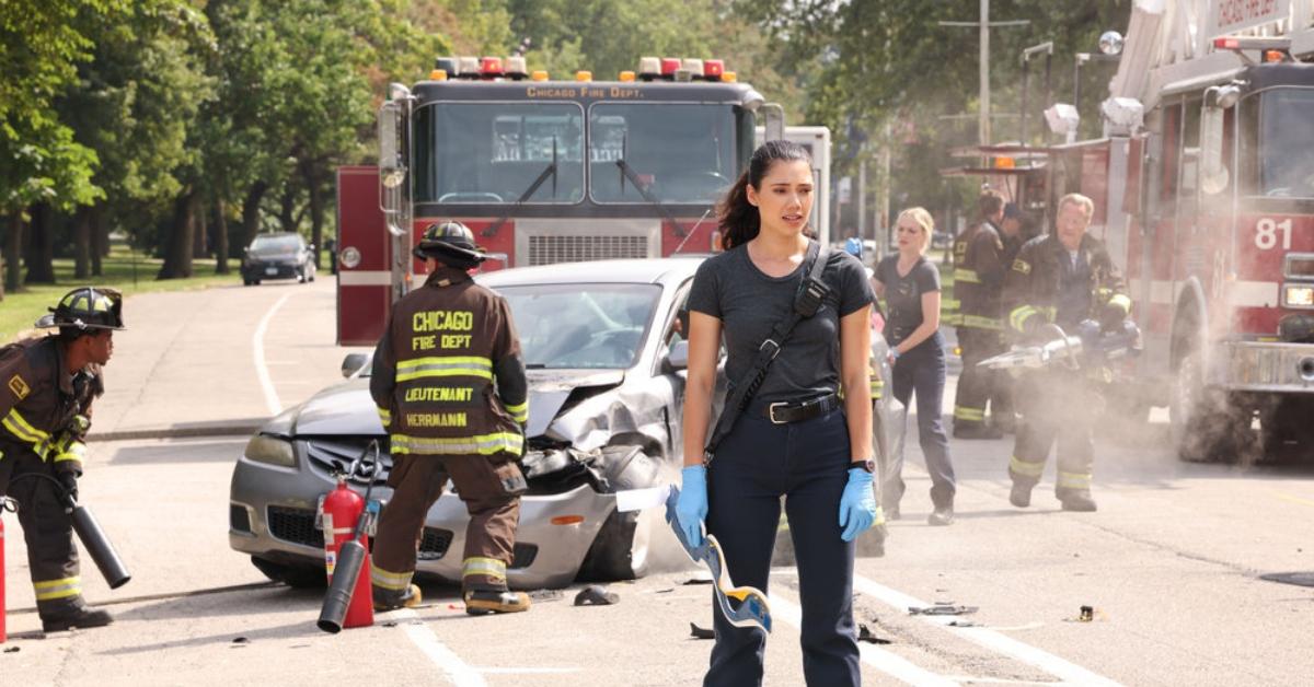 Hanako Greensmith as Violet Mikami on 'Chicago Fire'