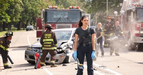 Hanako Greensmith as Violet Mikami on 'Chicago Fire'
