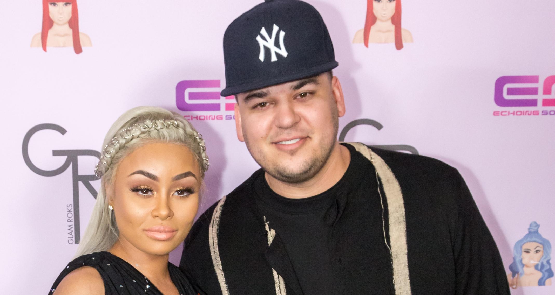 Rob Kardashian and Blac Chyna arrive at her Blac Chyna Birthday Celebration 