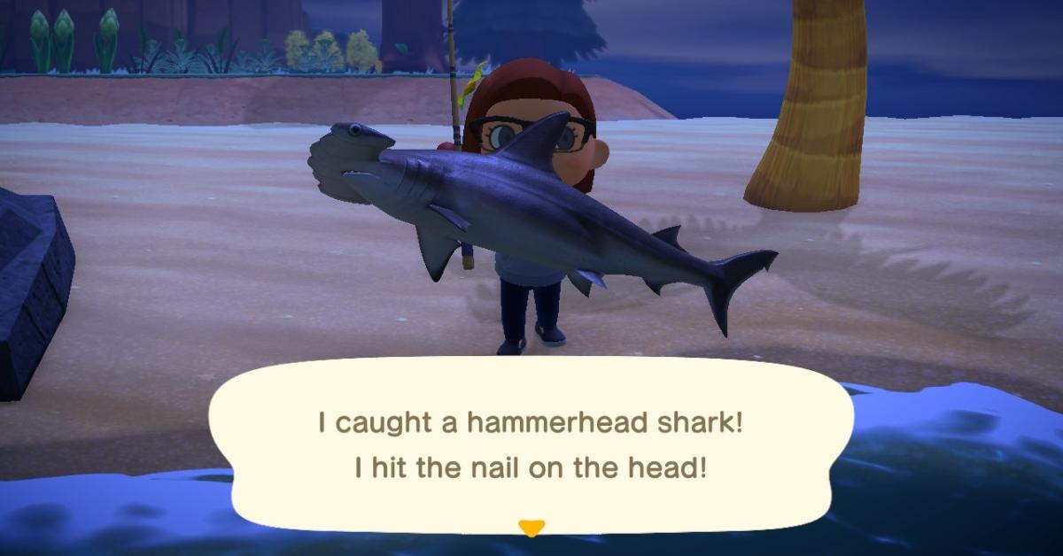 animal crossing hammerhead shark