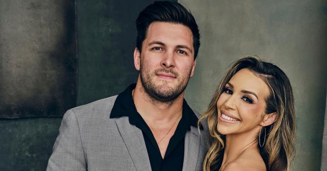 Vanderpump Rules' Brock Davies and Scheana Shay at the 2024 Winter TCA Portrait Folio, February 2024