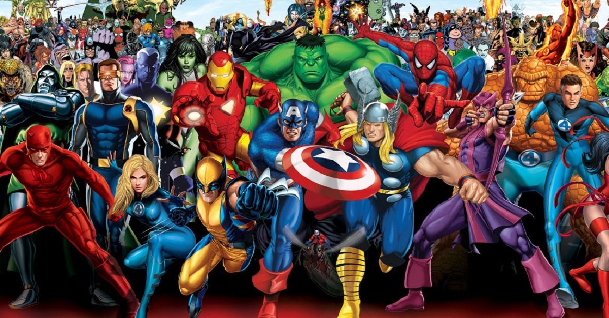 Main characters of Marvel Comics.