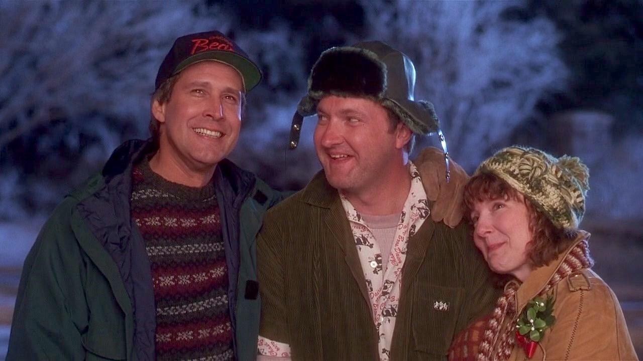 Chevy Chase, Randy Quaid, and Miriam Flynn in 'National Lampoon's Christmas Vacation'