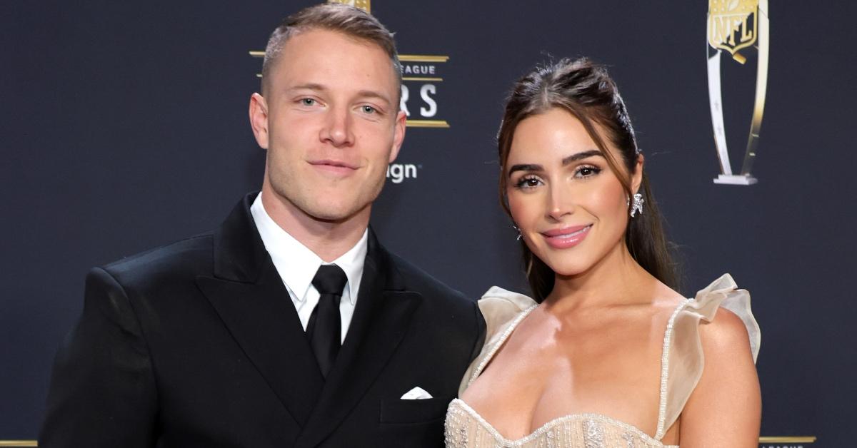 Christian McCaffrey and Olivia Culpo attend the 12th annual NFL Honors at Symphony Hall.