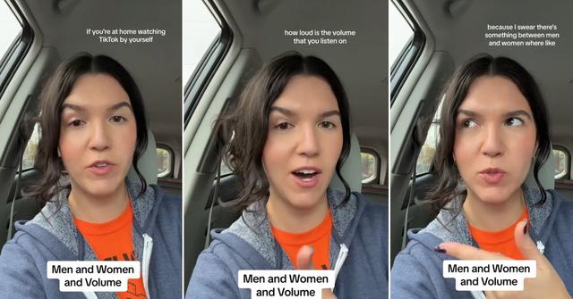 A woman wants to know why men and women have different volume levels on their phones