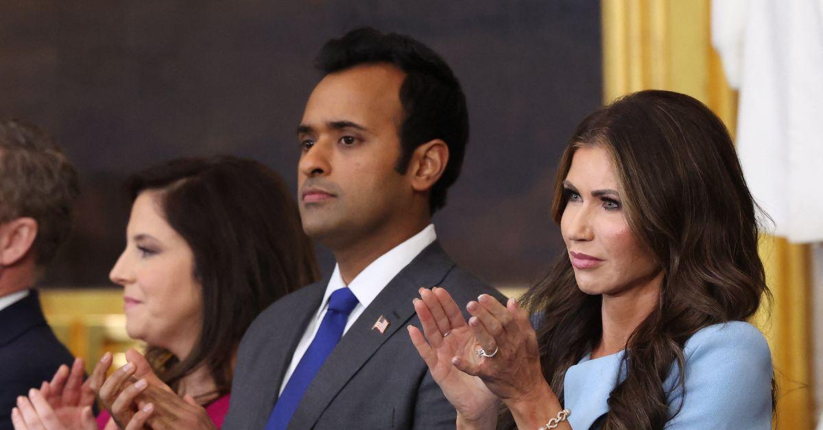 Vivek Ramaswamy at the Capitol for Donald Trump's inauguration. 