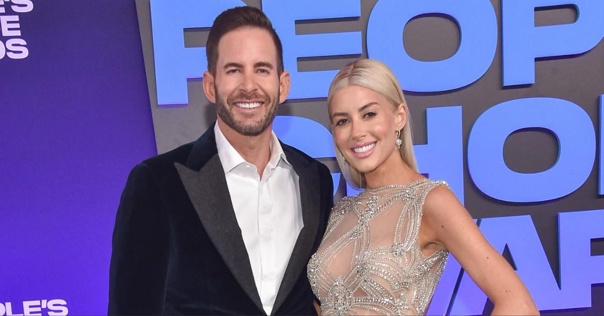 Tarek El Moussa and Heather Rae El Moussa attend the 2021 People's Choice Awards in Santa Monica, Calif.