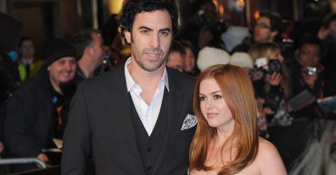 Sacha Baron Cohen and Isla Fisher attending an event together