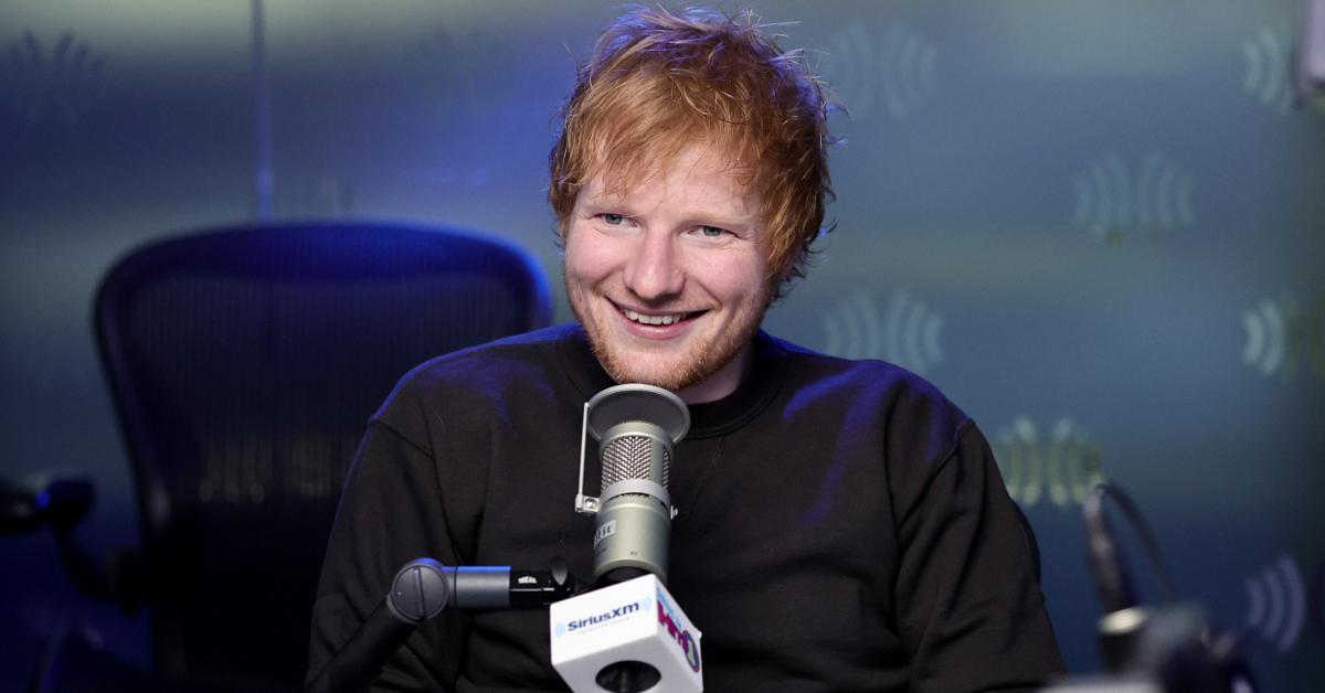 Ed Sheeran photographed during an interview