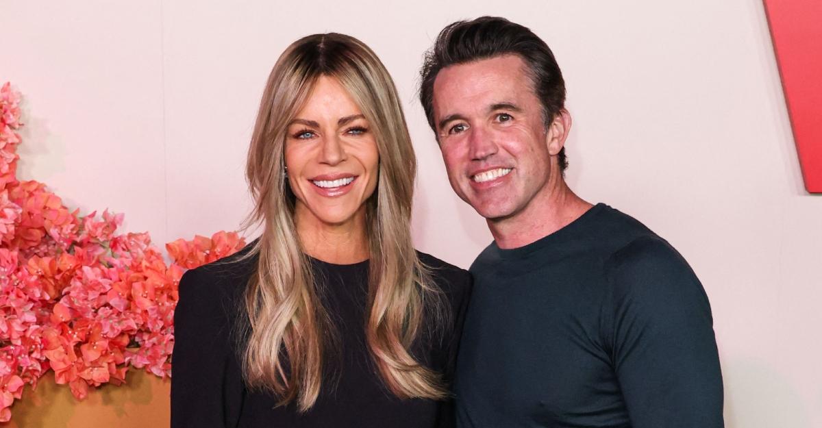 Kaitlin Olson and husband Rob Mac attend the Nobody Wants This Season 2 premiere.