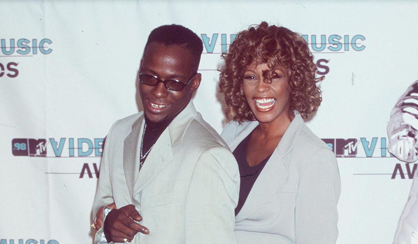 Bobby Brown and Whitney Houston at the 1998 MTV Video Music Awards on Sept. 9, 1998.