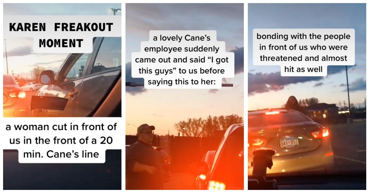 Drive-Thru Employee Steps Up and Kicks Out a Karen