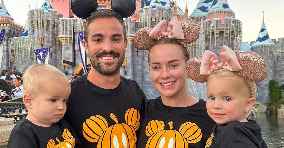 Whitney Leavitt with her family at Disneyland