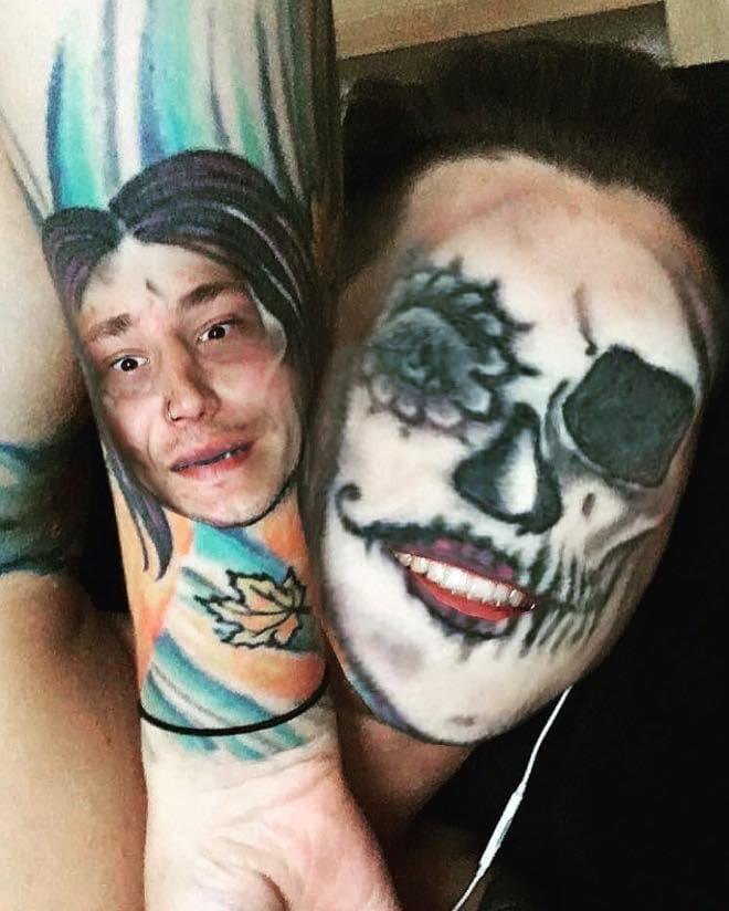 face swap tattoos