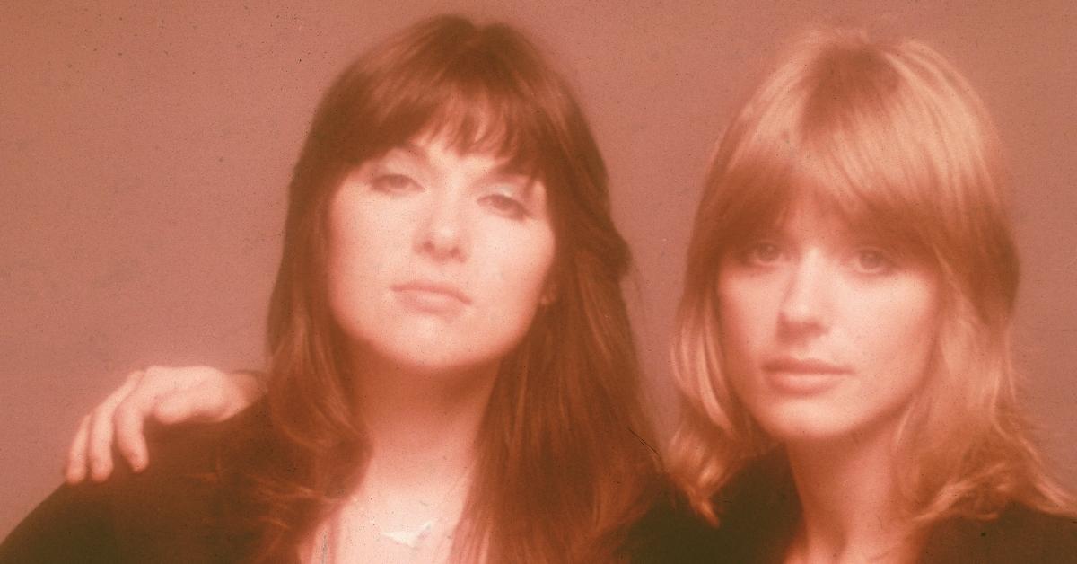 Promotional portrait of sisters (L-R) Ann and Nancy Wilson of the American rock band Heart, 1970s. (Photo by Fotos International/Getty Images)