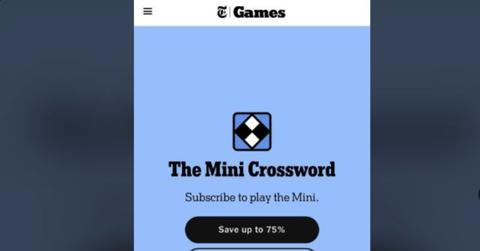 Why Did 'NYT' Lock the Mini Crossword Your Daily Joy, Paywalled