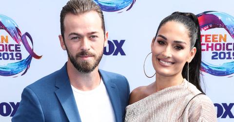 Artem and Nikki on the red carpet