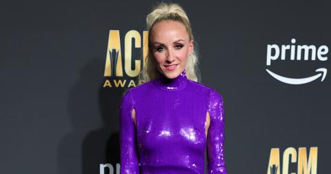 Nastia Liukin attends the 58th Academy Of Country Music Awards.