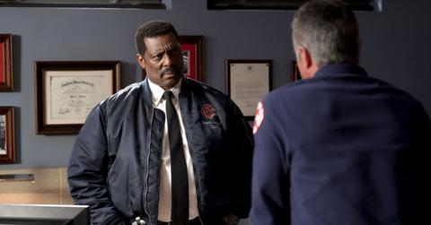 Chief Boden in his office on 'Chicago Fire'