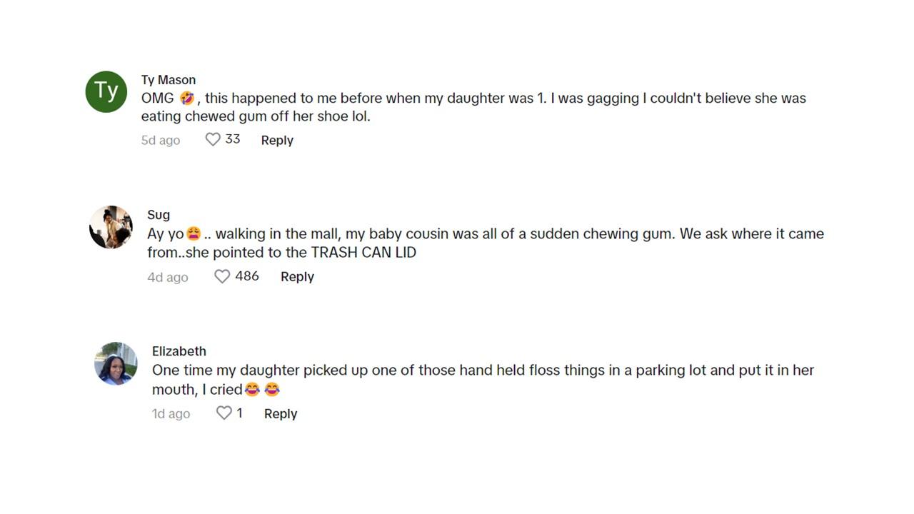 Commenters share their own horror stories of children eating things they aren't supposed to