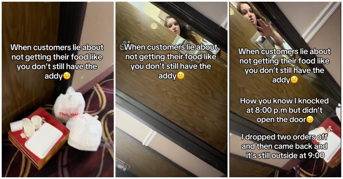 A DoorDasher responds to a customer who said her food wasn't delivered