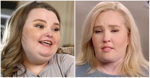 Alana Thompson talks and smiles; June Shannon speaks on an episode of 'Mama June: Road to Redemption'