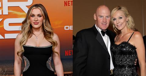 (l-r) Madi Monroe and parents