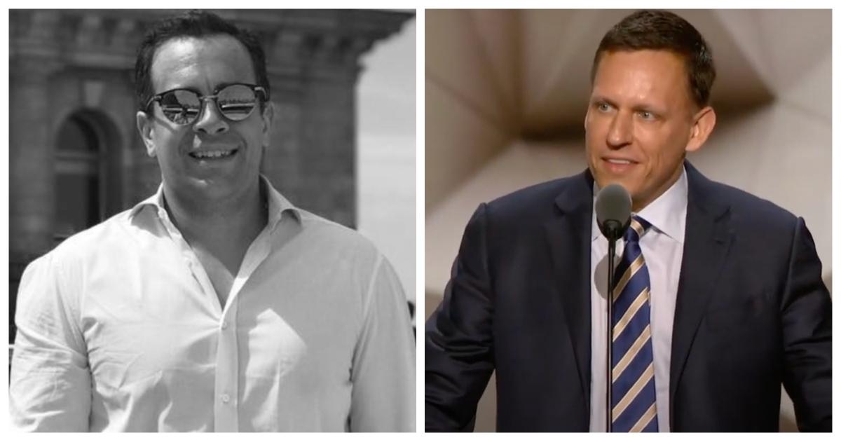 (L-R): Matt Danzeisen; Peter Thiel