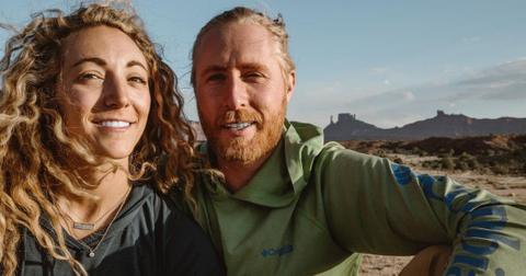 Creighton and Paulina from Race to Survive: New Zealand post with mountains behind them