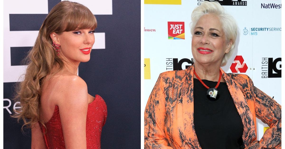 (L-R): Taylor Swift; Denise Welch