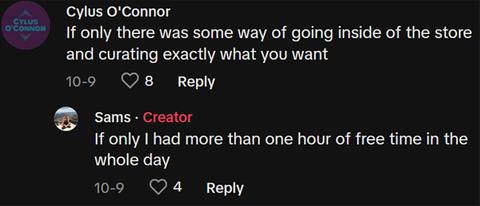 Comments about damaged curbside pickup order