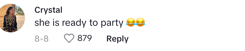 A TikTok user commenting on Male's post