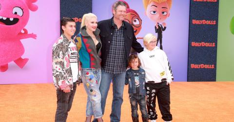 Kingston Rossdale, Gwen Stefani, Blake Shelton, Apollo Bowie Flynn Rossdale, and Zuma Nesta Rock Rossdale