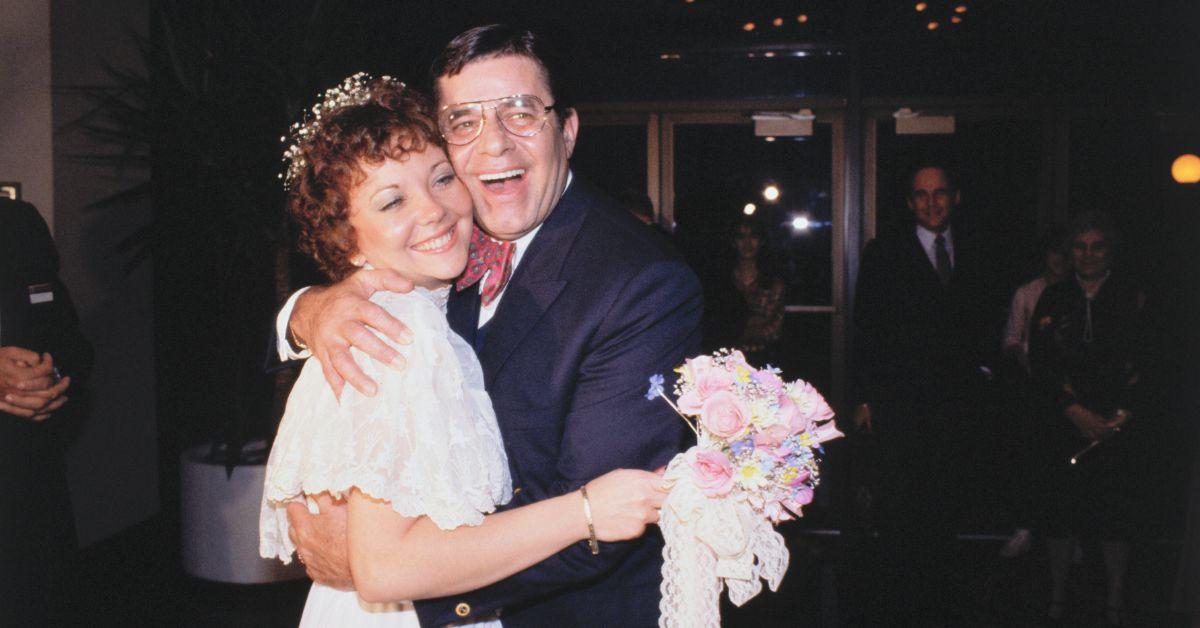 Jerry Lewis with his new bride Sandra Pitnick