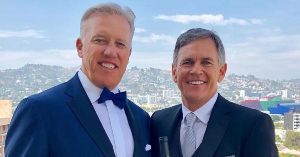 John Elway and his longtime agent Jeff Sperbeck.