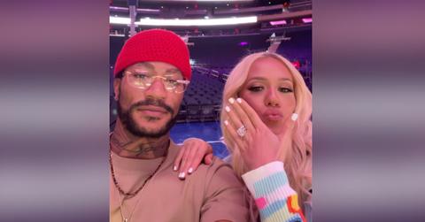 Derrick Rose and his now fiancée Alania Anderson