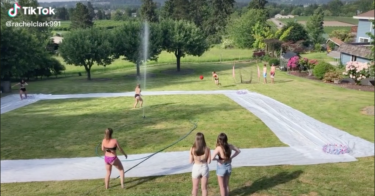 Slip and Slide Kickball Is TikTok's Newest Warm Weather Challenge