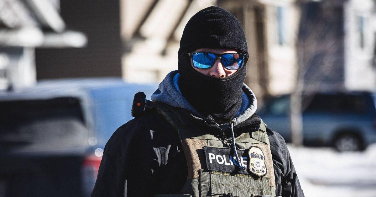 An ICE agent in Minneapolis. 