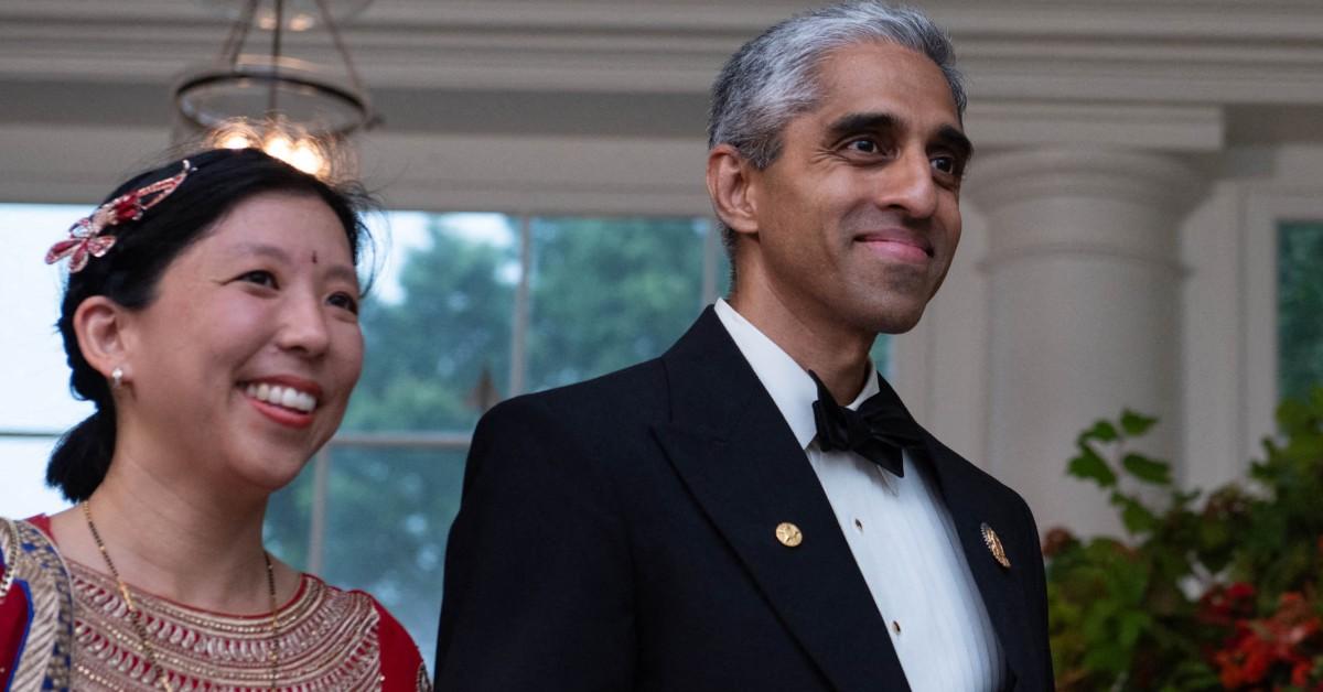 Vivek Murthy going to party with his wife