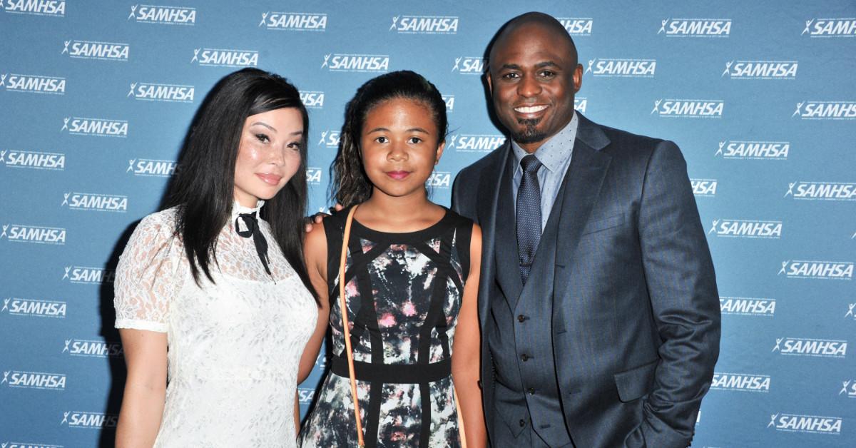 Wayne Brady, Maile Masako Brady, and Mandie Taketa attend the 10th Annual SAMHSA Voice Awards in 2015