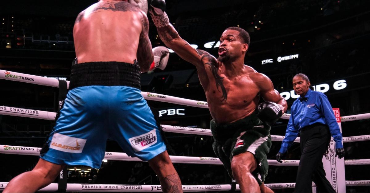 Gervonta Davis vs Hector Garcia in 2023. 