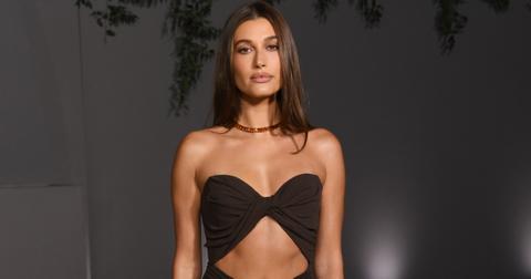 Hailey Bieber attends 2nd Annual Academy Museum Gala .