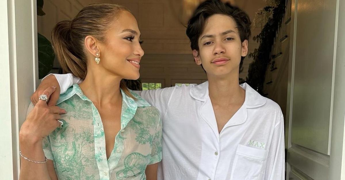 Jennifer Lopez and her son