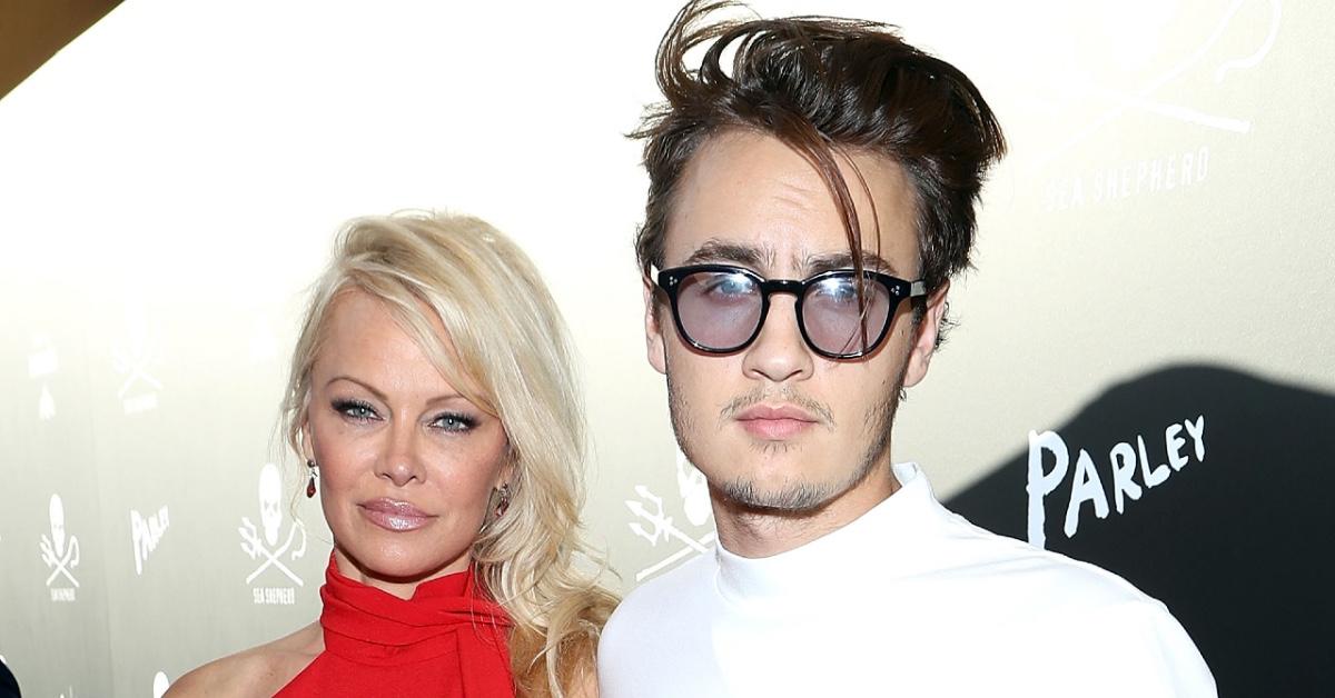 Pamela Anderson and Brandon Thomas Lee in 2021.