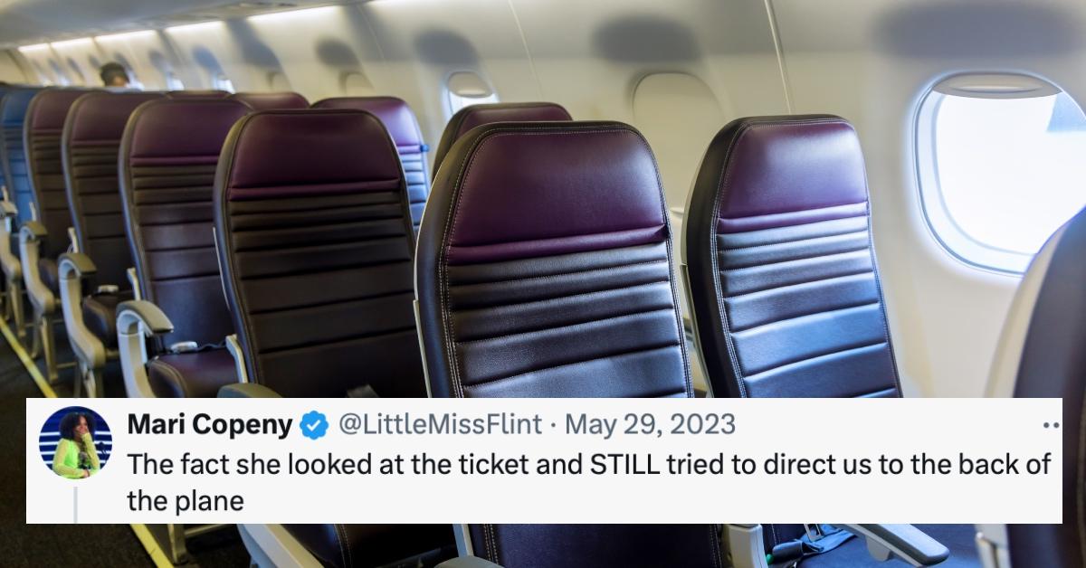 An empty flight behind a comment about a Delta worker being racist.