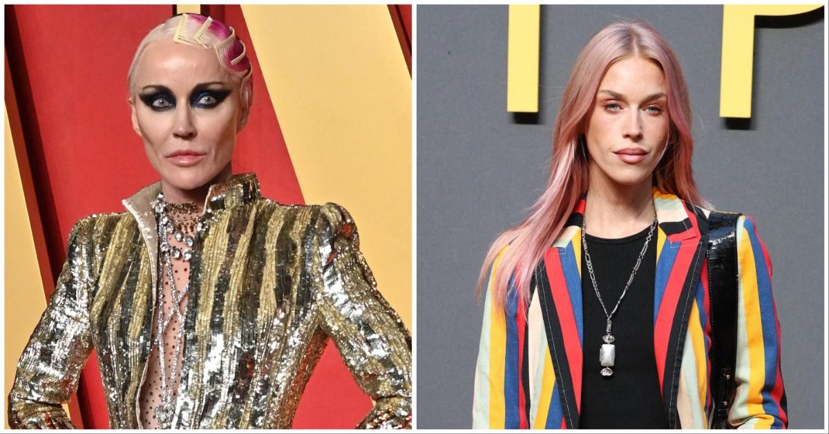 Daphne Guinness attends the 2024 Vanity Fair Oscars' Party; Lady Mary Charteris attends an event in London. 