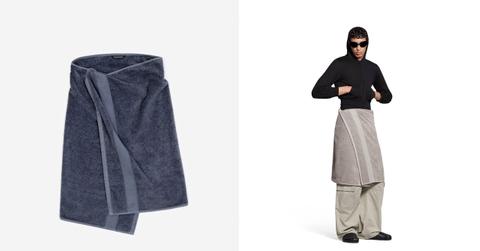Balenciaga's towel skirt has been roasted online