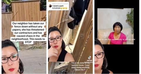 A break down of fence lady TikTok drama