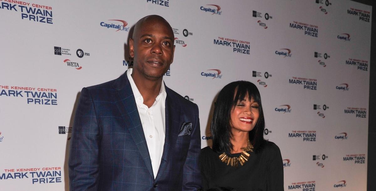 Dave Chappelle with his wife Elaine